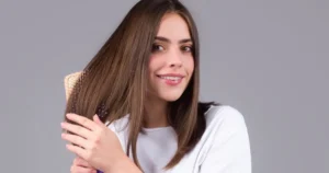 A Women receiving Hair Restoration with DERIVE® in Hammond, LA