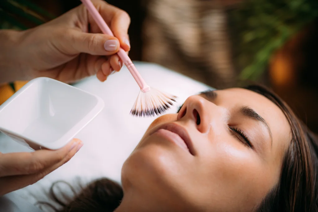 A woman gets Chemical Peels in Hammond, LA